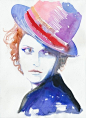插画家Cate Parr的时髦女郎插画图片