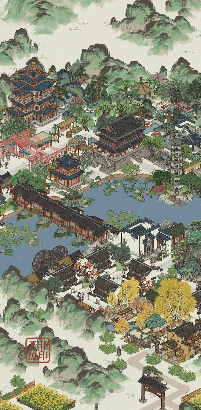江南百景图小镇婺源县-彩虹桥奇观布局分享_1_珺_来自小红书网页版-花瓣网