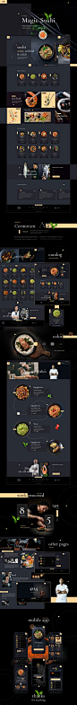 Web Design  Website UI/UX Food  portal app eat Web Adaptive app design