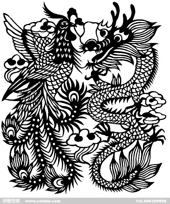 剪纸素材窗花