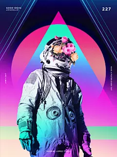 超现实主义！23款太空元素的海报作品 - 优优教程网