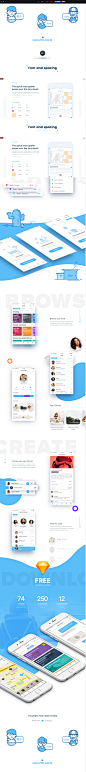 AnyWho - iOS & Android App - FREE Sketch UI KIT on Behance2