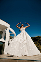galia lahav spring 2023 couture bridal strapless sweetheart neckline embellished lace a line ball gown wedding dress chapel train (8) fv