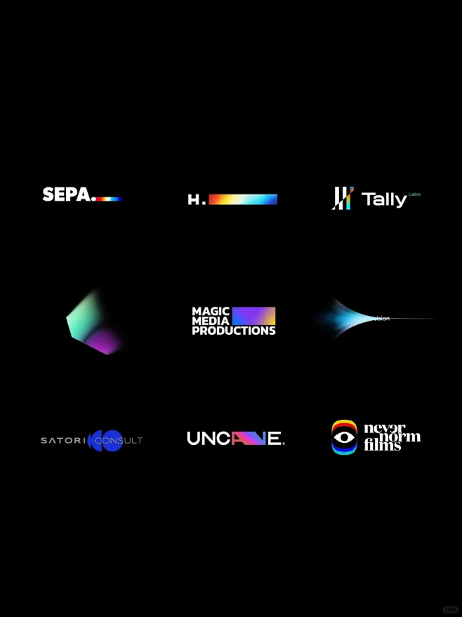 logo设计合集（21）丨光影高级感logo设计-花瓣网