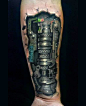 Another 7 Impressive Biomechanical Tattoos - Uphaa.com