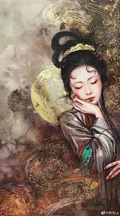 水彩插画人物 - 堆糖，美图壁纸兴趣社区