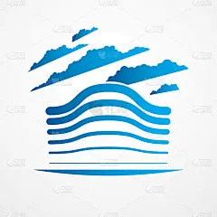 未来建筑，现代风格矢量建筑插图。房地产商业中心设计。大城市的3D商业办公立面。可以作为一个标志或图标