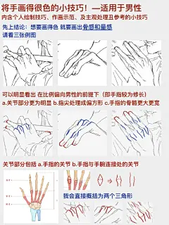 把男性的手画得很色的小技巧 - 小红书