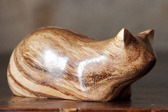 栩栩如生的极简小动物木雕 /来自法国艺术...