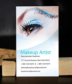 创意精美美容师化妆师名片设计