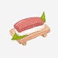 牛肉饭团手绘画素材图片png免抠素材_新图网 https://ixintu.com 饭团 手绘美食 红色 牛肉饭团 原木托盘