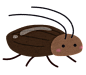 bug_gokiburi昆虫 蚊子 蚂蚁 苍蝇 蚯蚓 蟑螂 卡通 插画 免扣 素材 手绘 png