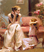 art, painting, and mother图片