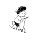 小男孩的滑板车 简笔画 
画师：junheesung_nuj ​​​​