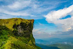泰国清莱府富智发国家公园美丽的山景。