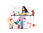 Productive work illustration icons8 4x