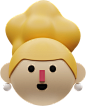 Woman's head 1-yellow