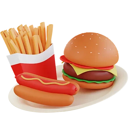 Fast Food 3D Icon