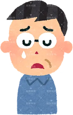 中年男子的喜悦、愤怒、悲伤和幸福的表情，包括笑、微笑、愤怒和哭泣的表情ojisan1_cry 卡通 插画 免扣 素材 手绘 png