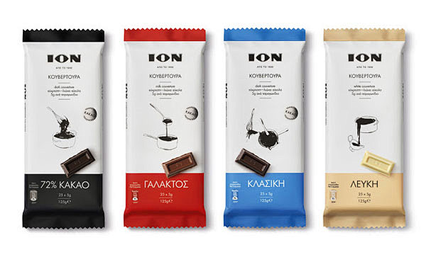 ION黑巧克力系列简洁包装创意设计