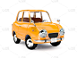 汽车,橙色,1960,昭和时期,玩具,过时的,古董,1960年-1969年,老爷车,机动车