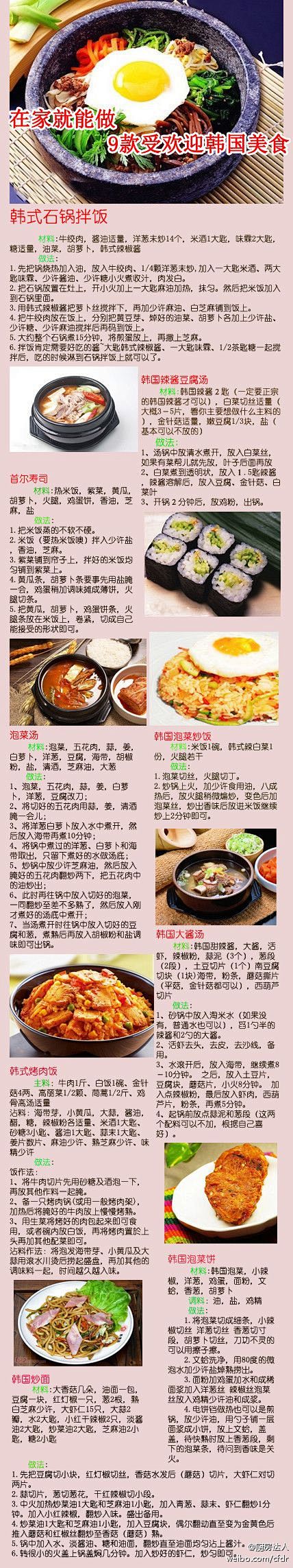 9款超级受欢迎的韩国料理～