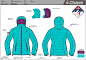 Ski clothes Outerwear sketches FLATSKETCHES technicalsketches flat spec sketches Spec winter Wintersport sport sportclothes jacket pants accessories
