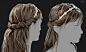 Long Hair & Braids - 08/18, William Moberg : This hairstyle allowed me to try braids and focus on  haircard direction. Since the hair is larger than my previous projects I also present a few initial LOD steps that help negate the extra triangles. 
All
