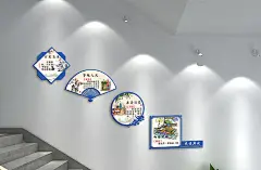 成语典故楼梯文化墙校园