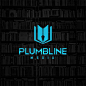 Plumbline Media的LOGO看起来几乎是抽象的，直到你看出那其实只是一本书（代表媒体），书脊处有一条垂线。——【vincent设计工作室】程振良@北坤人素材