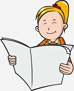 卡通人物阅读矢量图免抠素材_新图网 https://ixintu.com 书籍插图 儿童画 卡通人物画 漫画风 矢量图