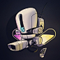 #marchofrobots 14-019 'Chroma-Drone' by Dacosta! #targetlocked #lightemup www.marchofrobots.com @Wacom @CorelPainter #kickstarterproject