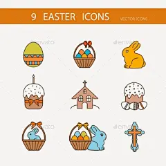 矢量的集合可爱的复活节图标——季节性图标Vector Collection Of Cute Easter Icons - Seasonal Icons动物,动物,篮子,圣经,兔子,庆典,小鸡,鸡,基督教,教堂,可爱,装饰,设计师,复活节,鸡蛋,元素,平坦,鲜花,快乐,节日,图标,图标,说明,兔子,宗教,季节,集,春天,象征,矢量 animal, animals, basket, bible, bunny, celebration, chick, chicken, christian, church, cu