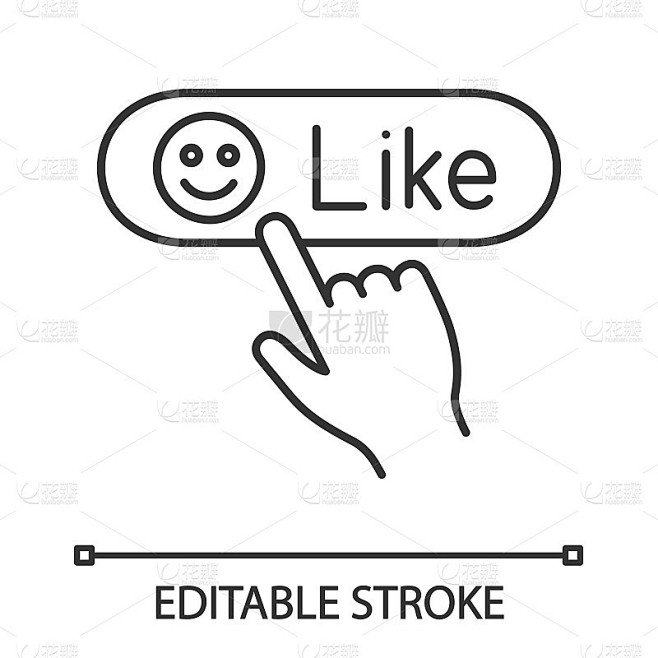 Like button click icon