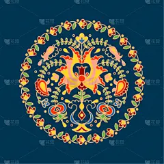 式样,国内著名景点,动物手,东方人,季节,圆形,绿色,华丽的,绘制