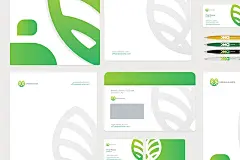 品牌VI设计提案办公文创信纸名片信封汽车展示样机 Stationery / Branding PSD Mock-Up插图(4)