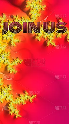 复古70年代主题亮粉色，黄色，橙色主题