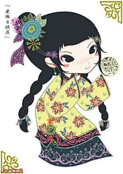 可爱的Q版金陵十二钗 - 插画图片_插画师_插画壁纸_场景插画_yidodo.net - 意兜兜