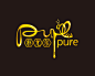 pure蜂蜜logo设计
