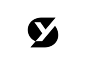 YS 3 negative space logotype typography monogram s y letter symbol mark logo