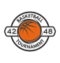 Basketball template logo badge emblem vector