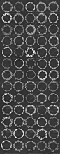 100种矢量花环陪衬花边手绘边框组PNG+AI 衬花环PNG免扣设计素材-淘宝网