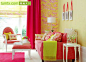 现代客厅色彩鲜艳的装修效果图