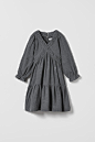ZARA 冬装新款 童装女童 长袖V领连衣裙 6541540 807-tmall.com天猫