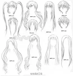 绘画教程✍(՞ټ՞✌)头部、头发