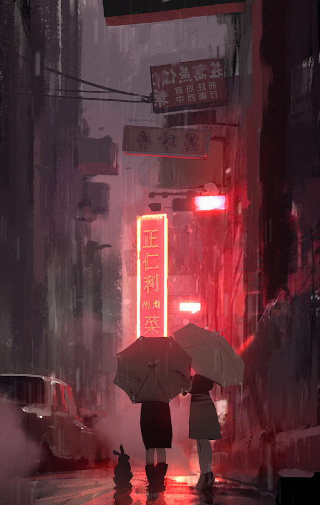 随性的笔刷、和谐的色彩是作品给人最直观的...