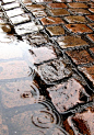 Wet sett bricks in the #rain