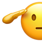 Saluting Face on Apple iOS 15
