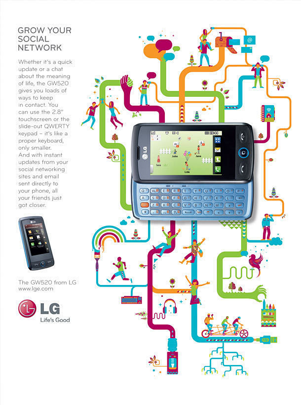 LG手机：扩展你的社交网络 - 广告 -...