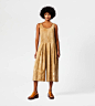 Linen Blend Short Jumpsuit - On body, front view
